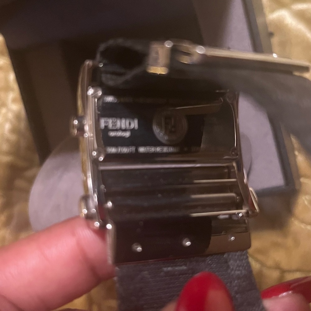 Fendi Ff Monogram Zucca Crystal Zip Code Watch - image 5